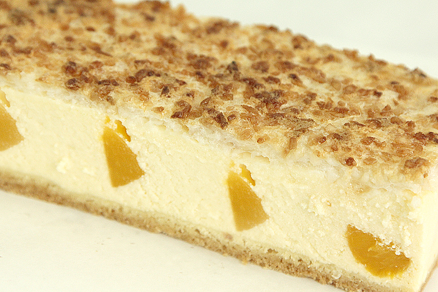 sernik z kokosem i brzoskwinią sernik z kokosem i brzoskwinią